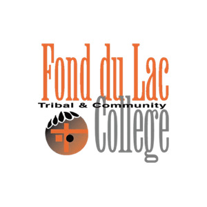 Fond Du Lac Tribal and Community College logo with orange cross design